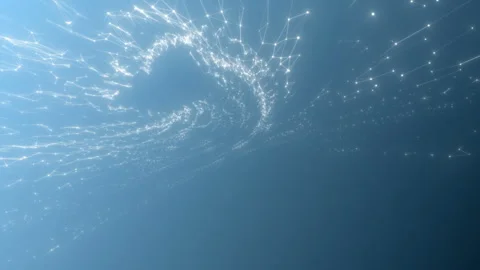 Heaven interconnections. Blue digital background. Seamless loop. Stock Footage 101888299