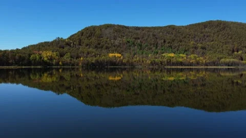 Heaven Pool  mountaintop  Inner Mongolia  Aerial shot，tianchi Stock Footage 232013865