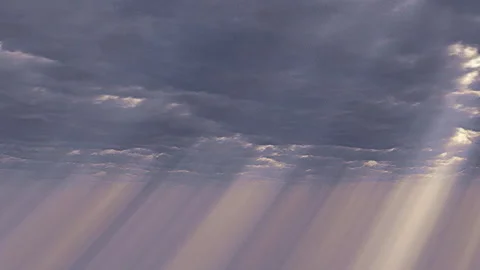 Heaven rays - loop Stock Footage 329116564