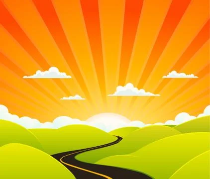 Heaven road Stock Illustration