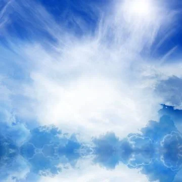 Heaven in sky Illustration