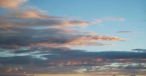 Heaven in sunset sky background Photos