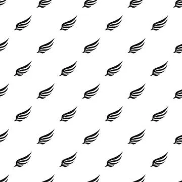 Heavenly angel wing pattern, simple style Stock Illustration