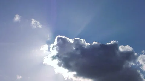 Heavenly Cloud and Sun Timelapse Stock Footage 45969967