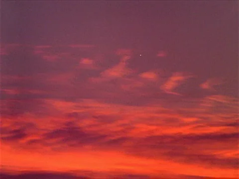 Heavenly Cloud Stream Sunset 320x240 Video stock 532087