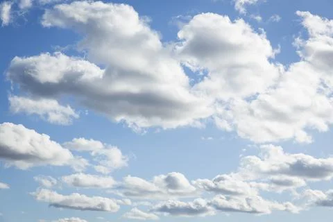Heavenly clouds, blue sky with clouds background. Sky with clouds Stock Photos