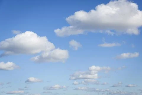 Heavenly clouds, blue sky with clouds background. Sky with clouds weather nature Stock Photos