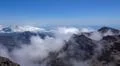 Heavenly clouds on rocky mountain peak in La Palma island Photo
