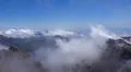 Heavenly clouds on rocky mountain peak in La Palma island Photo