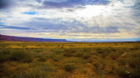 Heavenly Clouds Sun Timelapse Plains America Vídeos de archivo 46466570