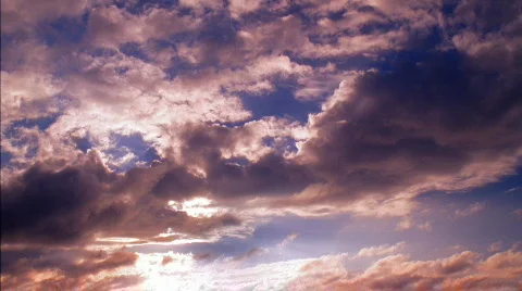 Heavenly Clouds Sunset HD Vidéo 532128