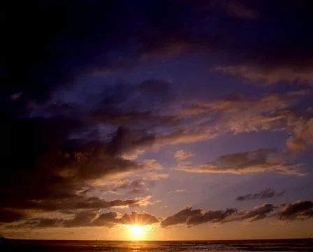Heavenly Clouds at Sunset PAL Stock Footage 532171