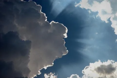 Heavenly Cloudscape Stock Photos