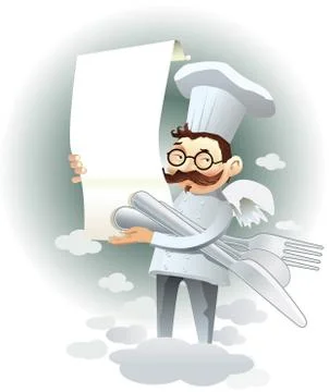 Heavenly cook 库存插图