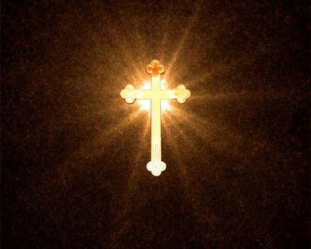 Heavenly Cross Stock Illustration