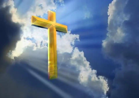 Heavenly Cross Illustrazione stock