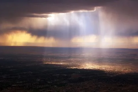 Heavenly dramatic light Foto stock