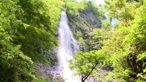 Heavenly Falls in Tenryu Valley Video stock 332472597