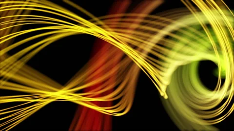 Heavenly Feathers of Peacock Abstract Motion Background Seamless Loop Yellow Stock Footage 62895812