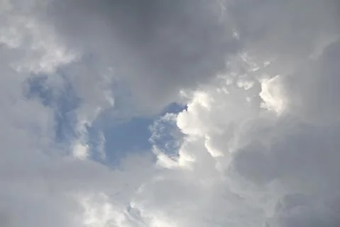 Heavenly landscape with clouds. Stock Photos