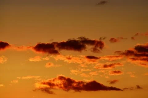 Heavenly landscape in orange tones Stock Photos
