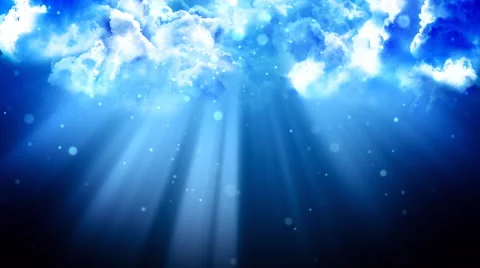 Heavenly Light Clouds Stock Footage 54940005