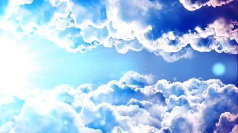 Heavenly Passing Clouds Stock Footage 47979527