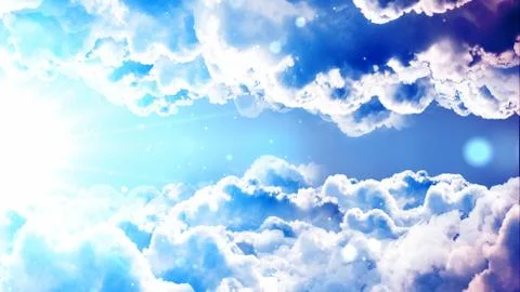 Heavenly Passing Clouds イラスト素材