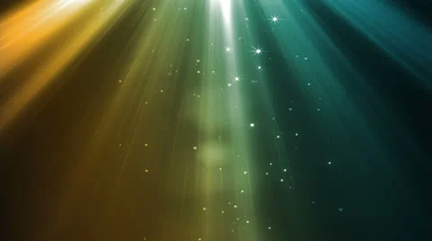 Heavenly Rays Amber Blue Stock Footage 25986117