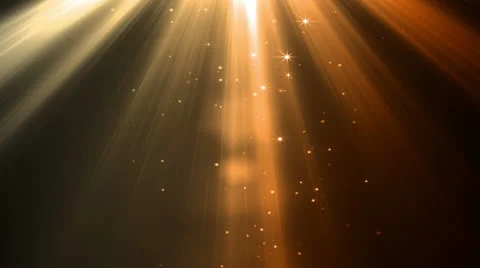 Heavenly Rays Amber Orange Stock Footage 25985986