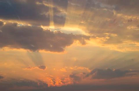 Heavenly rays Stock Photos