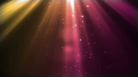 Heavenly Rays Pink Yellow Stock Footage 25985593