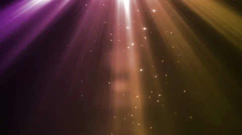 Heavenly Rays Purple Yellow Stock Footage 25985351
