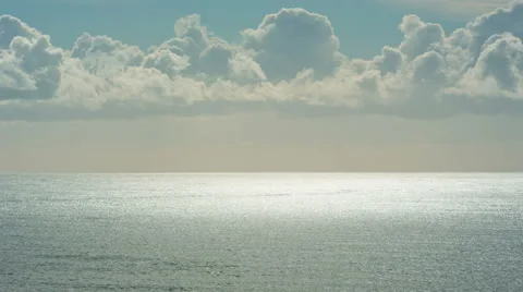Heavenly Sky with Clouds over Ocean Vídeos de archivo 45180374