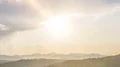 Heavenly sunbeams breaking through dark clouds, good overcomes evil, timelapse HD Footage