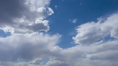 A heavenly view clouds only in a beautiful blue sky. Stock Footage 154046591