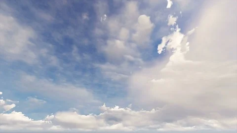 Heavenly white clouds with blue sky time lapse seamless loop 스톡 동영상 77620708