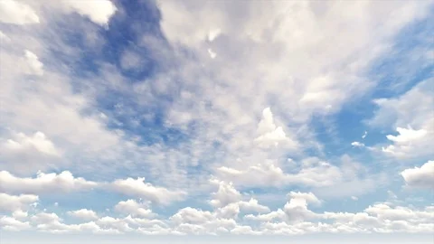 Heavenly white clouds with blue sky time lapse seamless loop 스톡 동영상 77620743