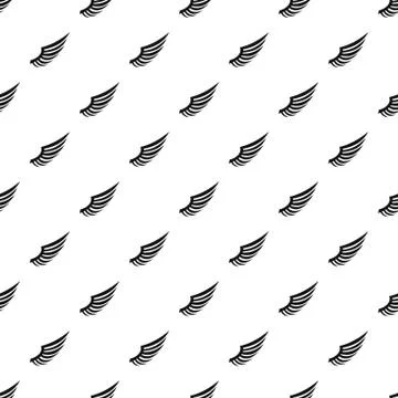 Heavenly wing pattern, simple style Stock Illustration