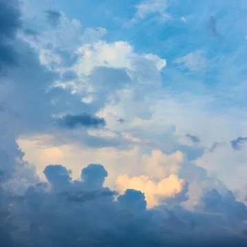 Heavens - Evening sky with cloud Stock Photos