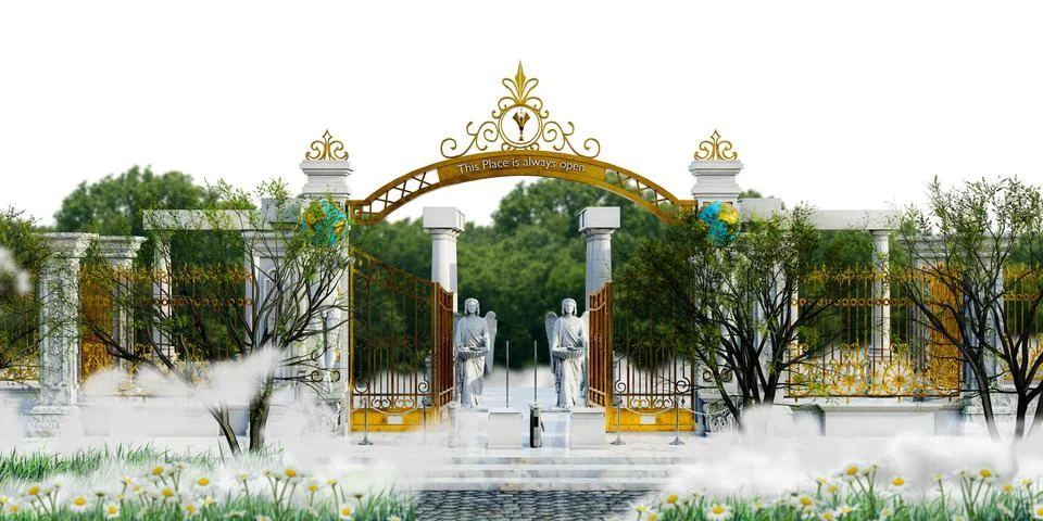 Heaven's gate Stock Illustration