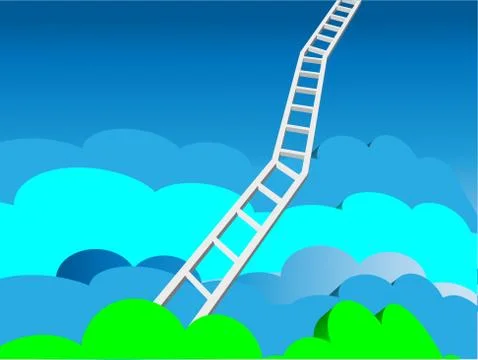 Heaven's Ladder Stock Illustration