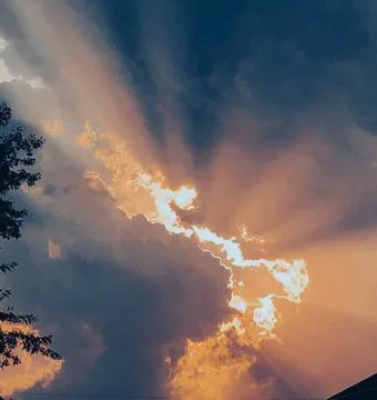 Heaven's Light Sky  Stock Photos