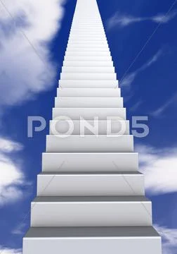 Heaven's stair Stock Illustration