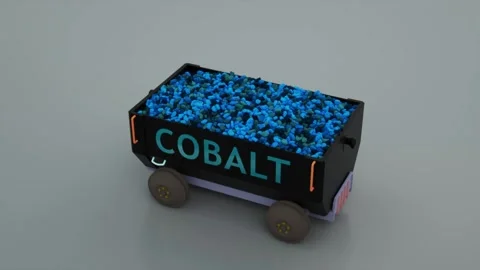 Heavily Loaded Cobalt Mining Cart 動画素材 297032142