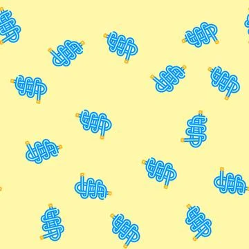 Heaving line knot nautical vector seamless pattern Stock Illustration