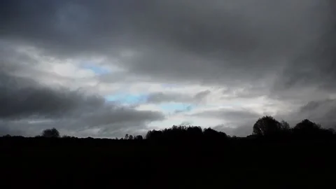 Heavy autumn clouds Stock-Footage 142852283