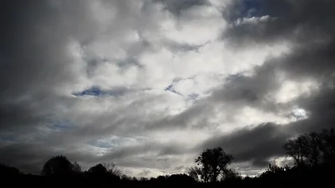 Heavy autumn clouds 스톡 동영상 142852417