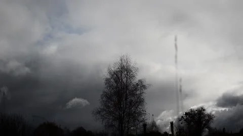 Heavy autumn clouds Stock-Footage 142852519
