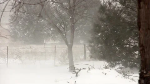 Heavy Blowing Snow Stock-Footage 40712774